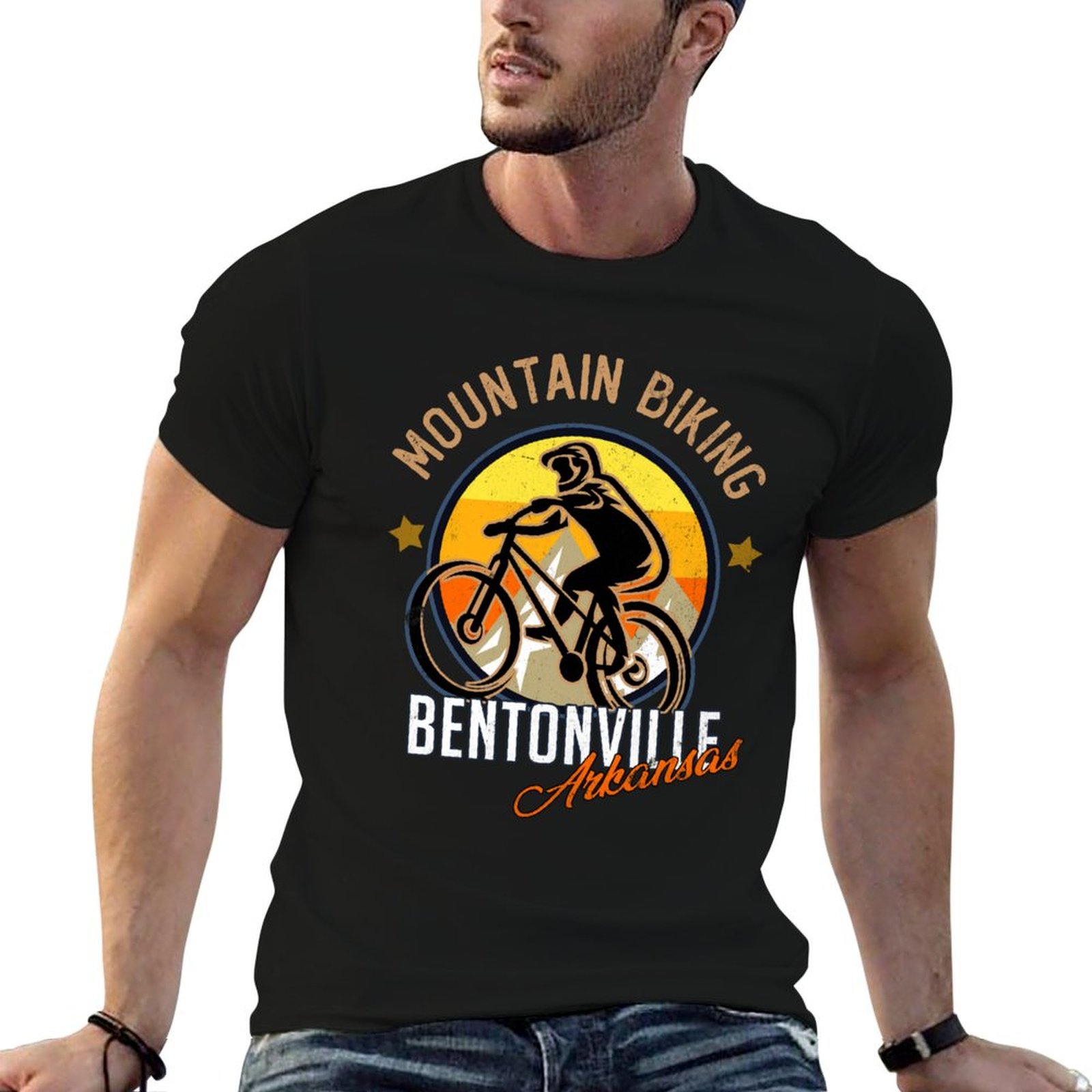 Mountain Biking Arkansas - bentonville arkansas dağ bisikleti tişörtü moda
