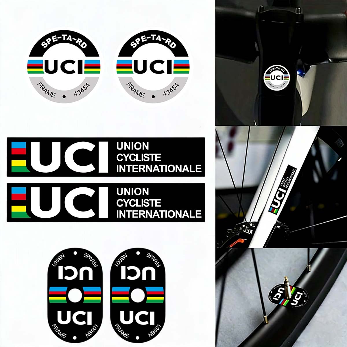 Mountain Biking Quotes - UCI bisiklet çerçeve çıkartmaları dayanıklı vinil