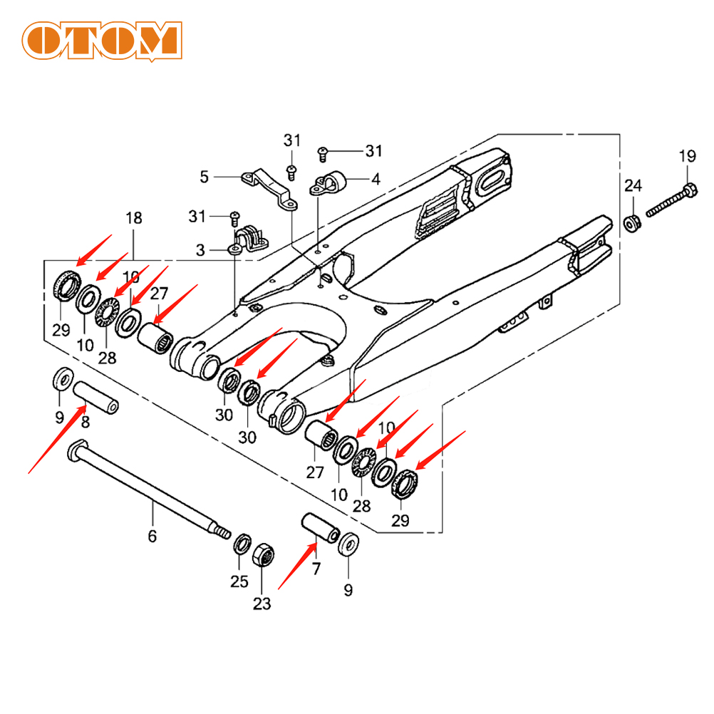 HONDA için OTOM CRF250R CRF450 - Fork Oil Seal incelemesi ve fiyatı